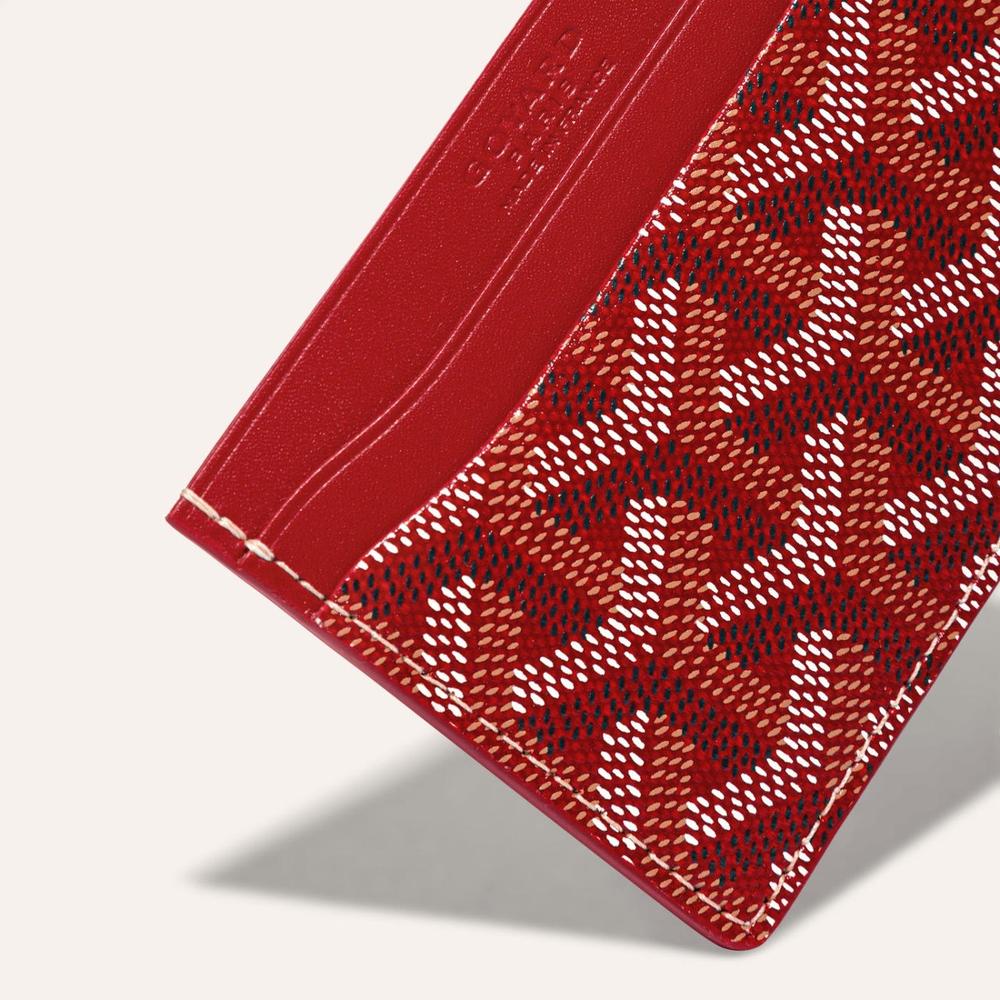 GOYARD Men Saint-Sulpice Card Holder Red STSULPPMLTY02CL02X