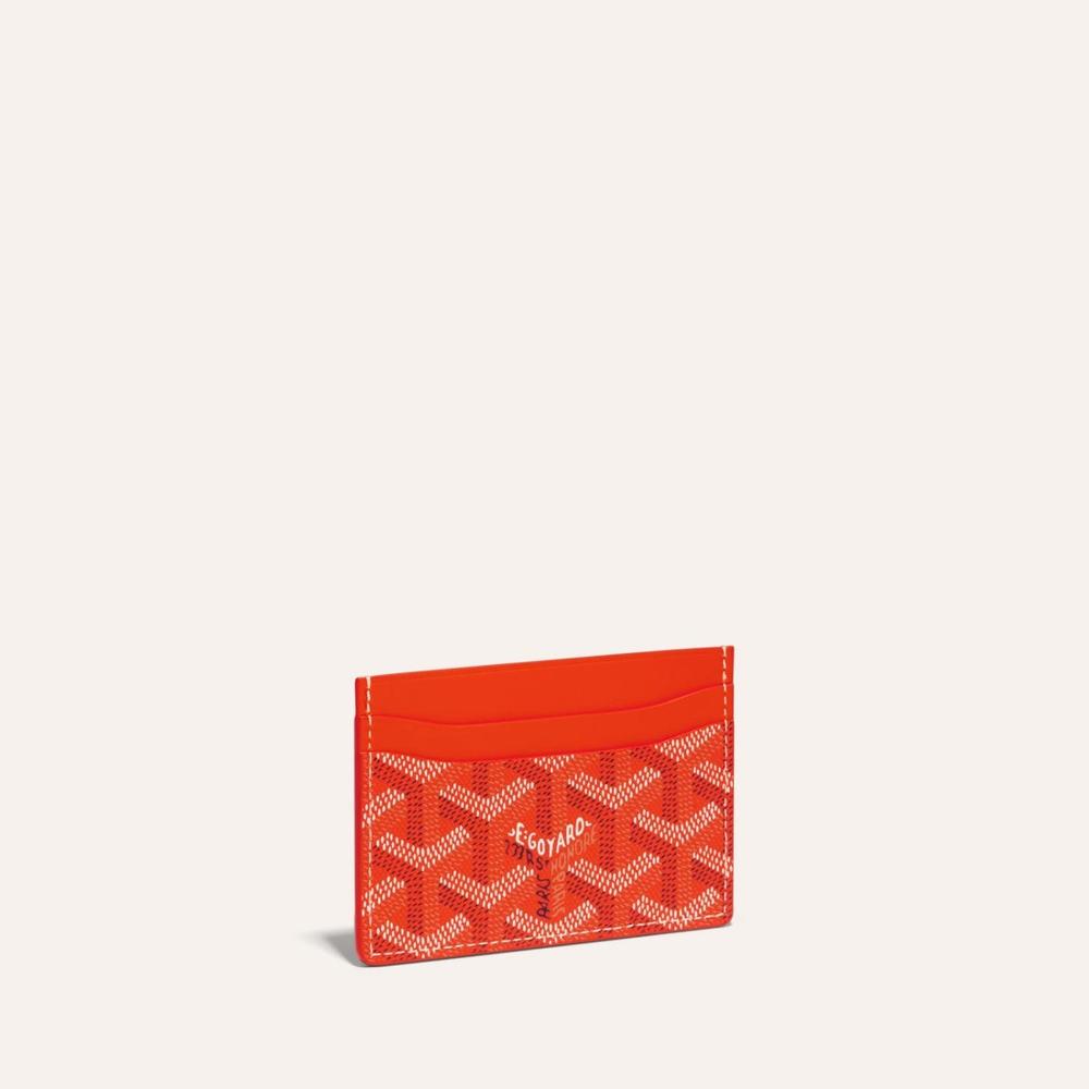 GOYARD Men Saint-Sulpice Card Holder Orange STSULPPMLTY07CL07X