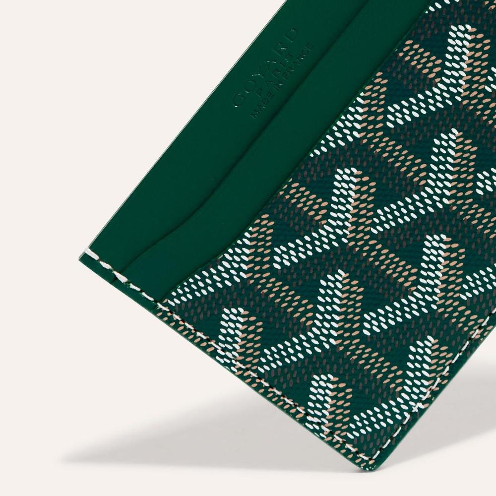 GOYARD Men Saint-Sulpice Card Holder Green STSULPPMLTY09CL09X