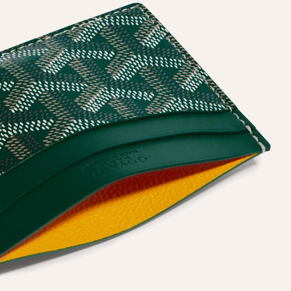 GOYARD Men Saint-Sulpice Card Holder Green STSULPPMLTY09CL09X