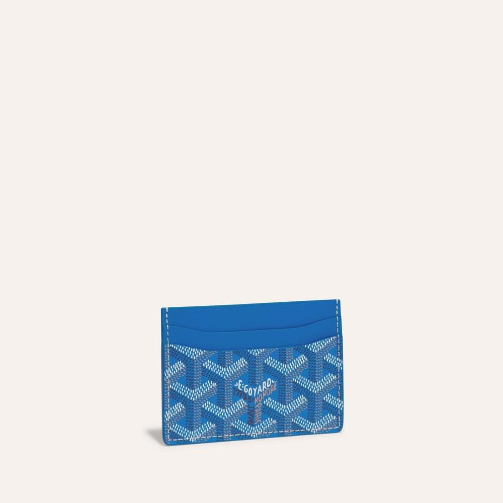 GOYARD Men Saint-Sulpice Card Holder Sky blue STSULPPMLTY10CL10X