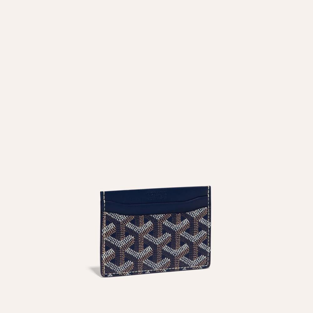 GOYARD Men Saint-Sulpice Card Holder Navy STSULPPMLTY12CL12X