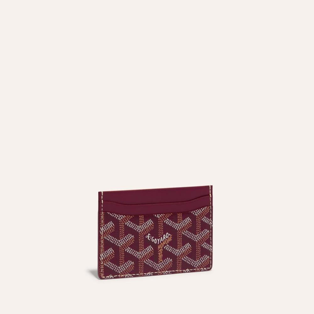 GOYARD Men Saint-Sulpice Card Holder Burgundy STSULPPMLTY33CL33X