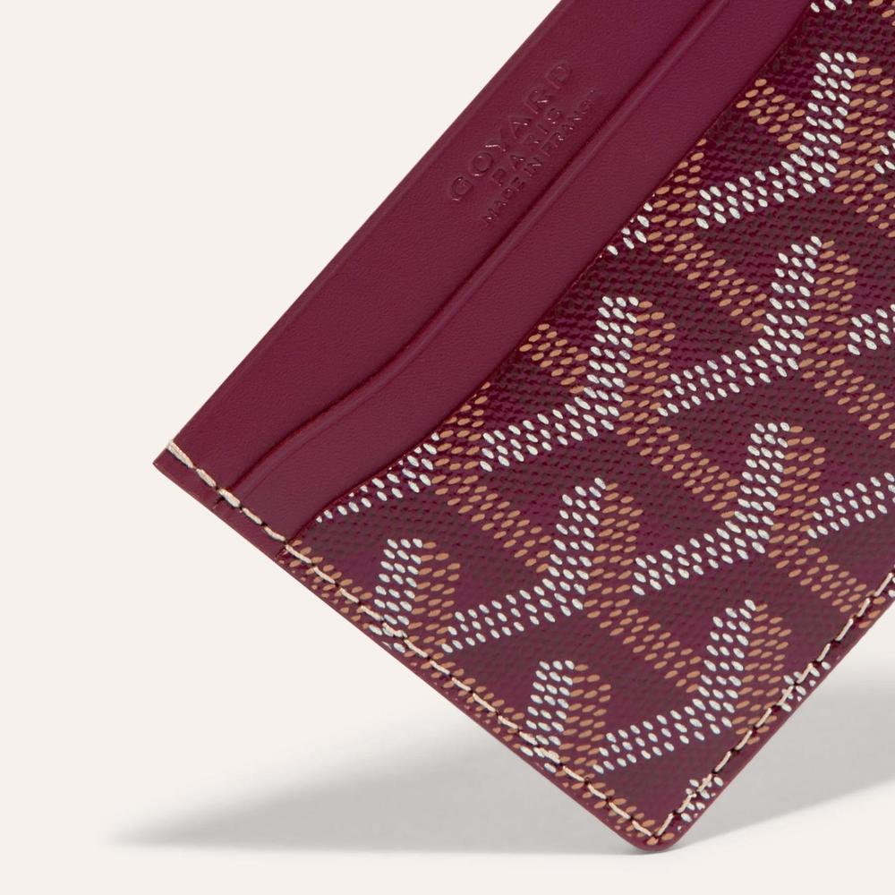 GOYARD Men Saint-Sulpice Card Holder Burgundy STSULPPMLTY33CL33X