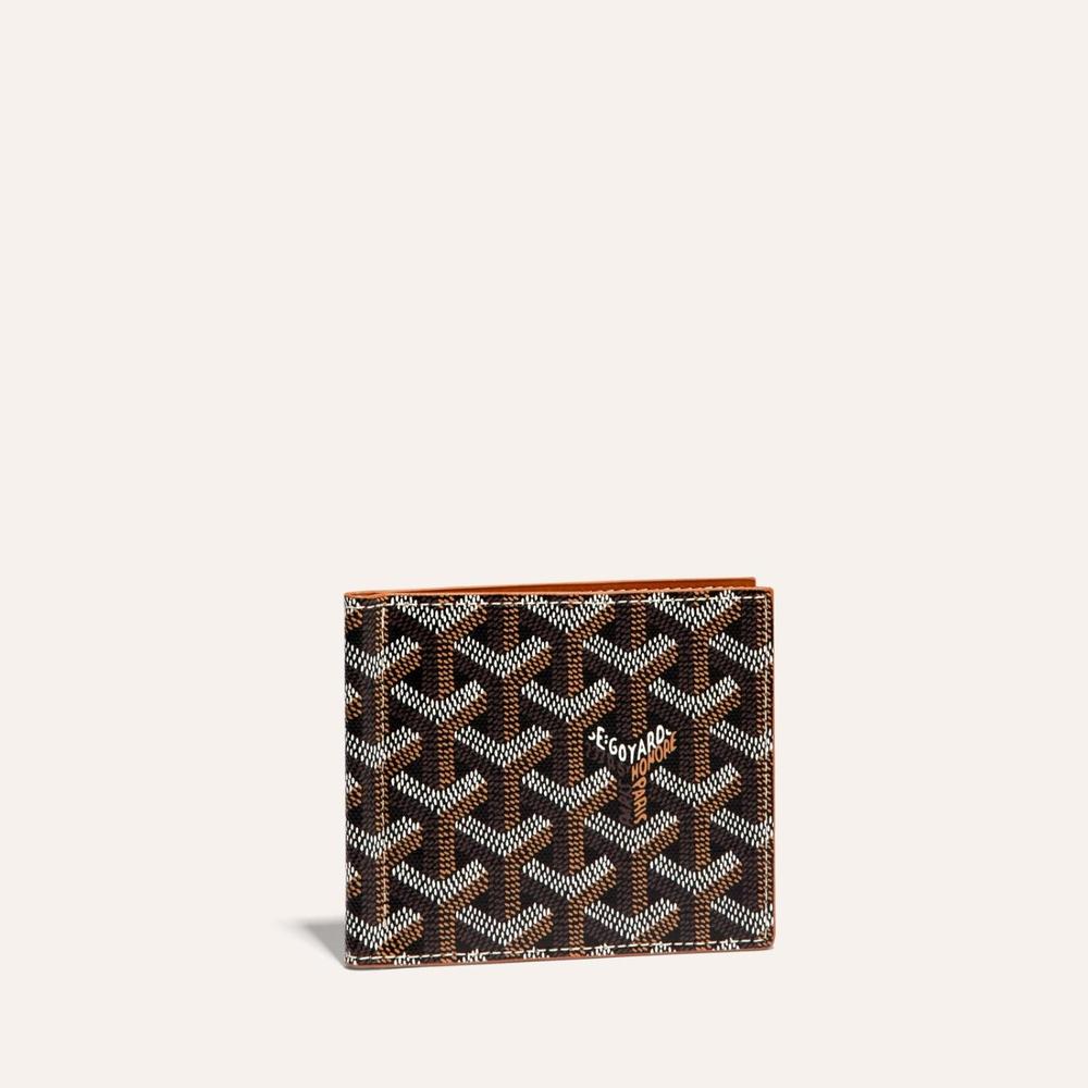 GOYARD Men Saint-Thomas Billfold Wallet Black tan STTHOMPMLTY01CL03P