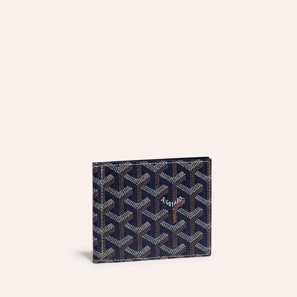 GOYARD Men Saint-Thomas Billfold Wallet Navy STTHOMPMLTY12CL12P