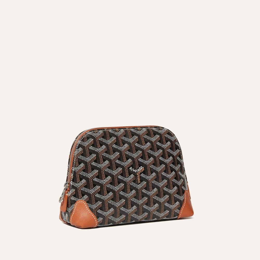 GOYARD Women Vendome Cosmetic Pouch Black tan VENDOTPMLTY01CL03P