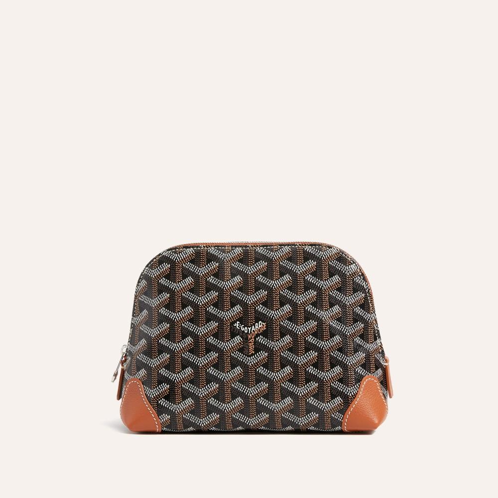 GOYARD Women Vendome Cosmetic Pouch Black tan VENDOTPMLTY01CL03P