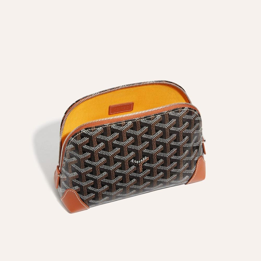 GOYARD Women Vendome Cosmetic Pouch Black tan VENDOTPMLTY01CL03P