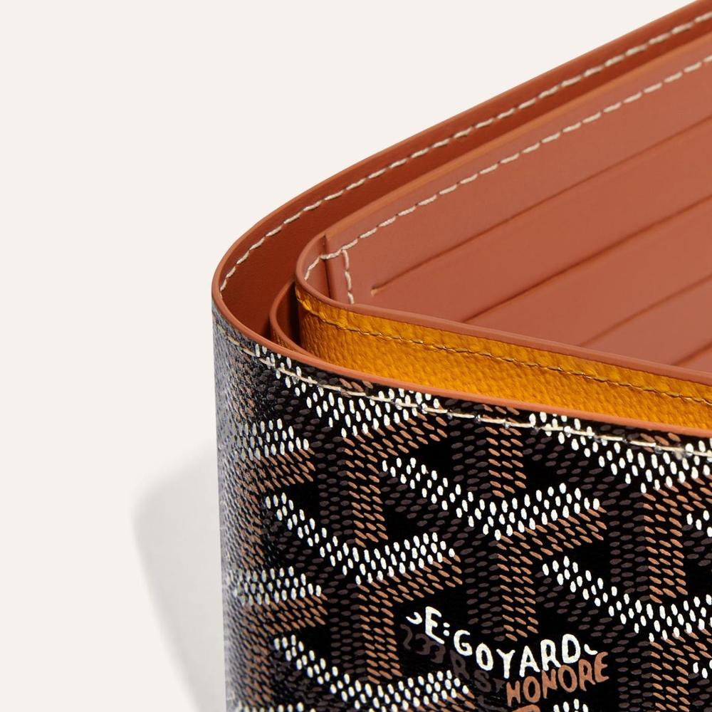 GOYARD Unisex Victoire wallet Black tan VICTO8PMLTY01CL03X